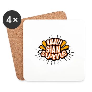 Je suis un rayon de soleil - Dessous de verre (lot de 4) - blanc - Devant