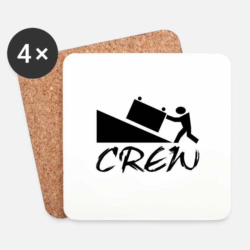 crew - Untersetzer (4er-Set) - Weiß