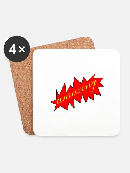 amazing - Untersetzer (4er-Set) - Weiß
