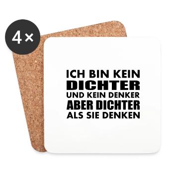 Vatertag - Untersetzer (4er-Set) - Weiß - Vorne
