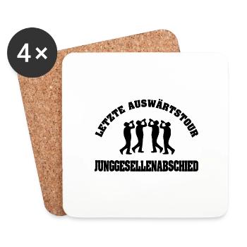 JGA - Untersetzer (4er-Set) - Weiß - Vorne