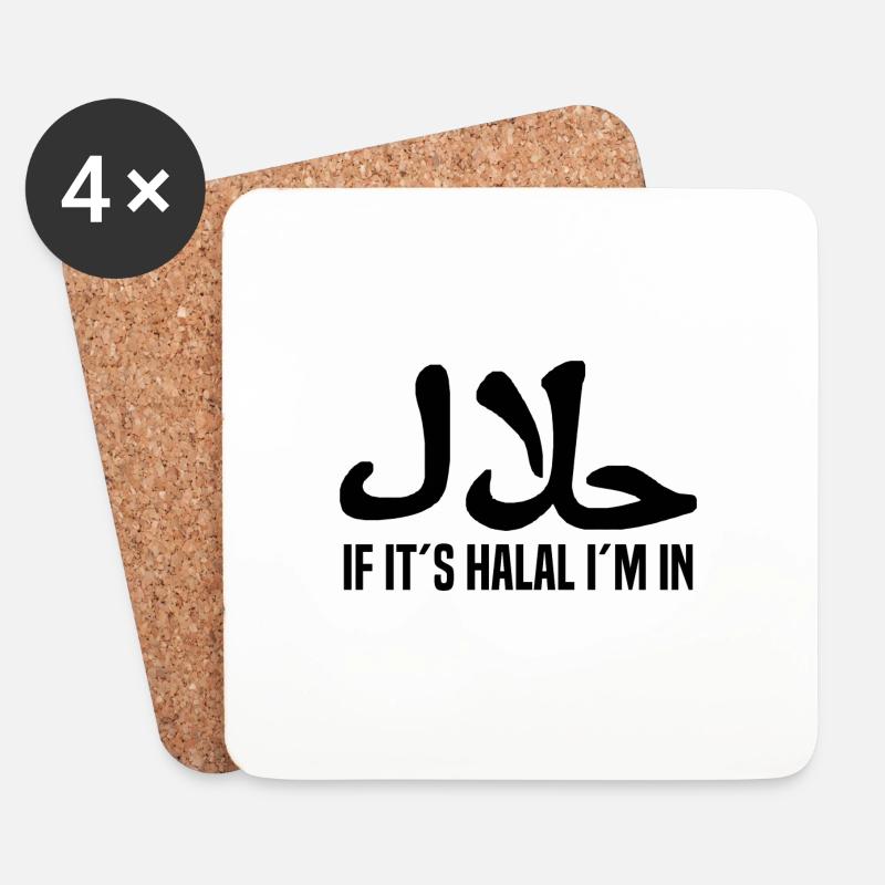 Arab - Coasters (set of 4) - white