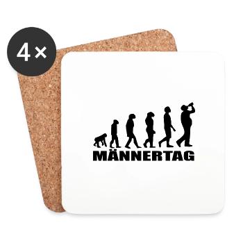 Vatertag - Untersetzer (4er-Set) - Weiß - Vorne