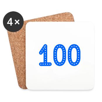 100 YEARS. 100th ANNIVERSARY. ANNIVERSARY 100 YEARS. - Coasters (set of 4) - white - Front