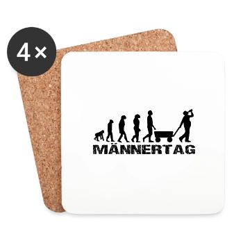 Vatertag - Untersetzer (4er-Set) - Weiß - Vorne