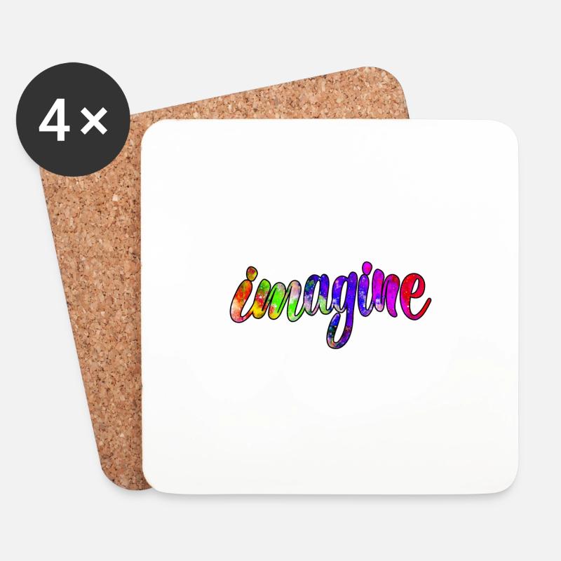 imagine 3 J - Untersetzer (4er-Set) - Weiß