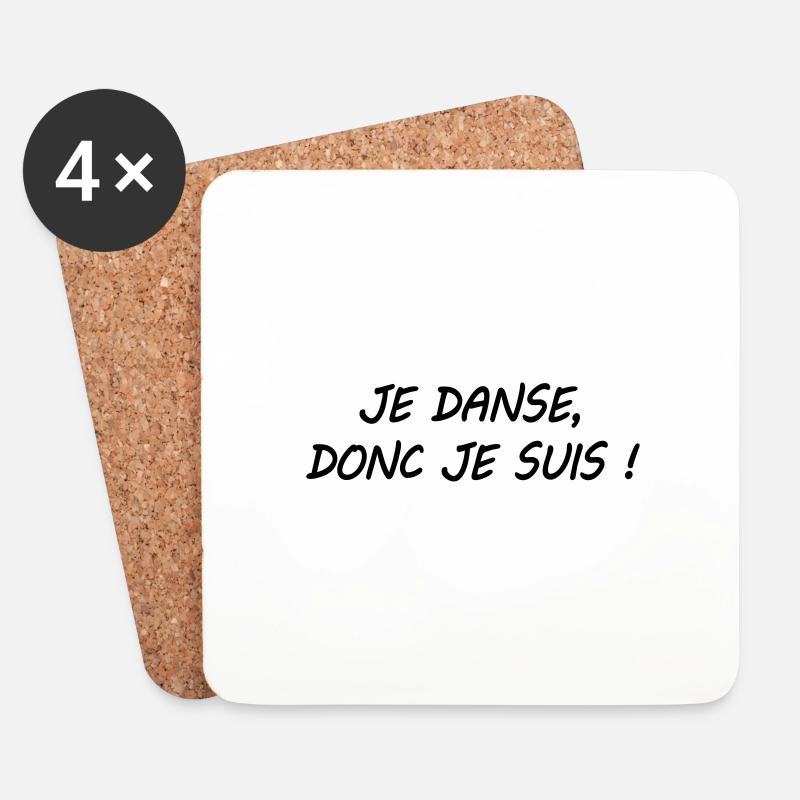 Citation danse - Untersetzer (4er-Set) - Weiß