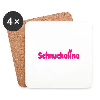 Schnuckeline - Untersetzer (4er-Set) - Weiß - Vorne