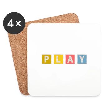 Play - Coasters (set of 4) - white - Front