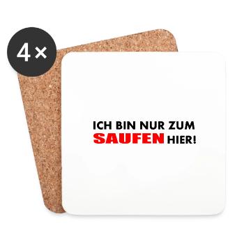 Vatertag - Untersetzer (4er-Set) - Weiß - Vorne