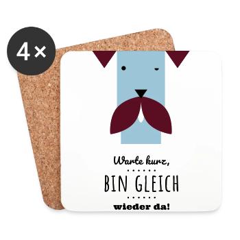 Ronja-gleich-wieder-da - Untersetzer (4er-Set) - Weiß - Vorne