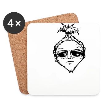 be different / just be me - Coasters (set of 4) - white - Front