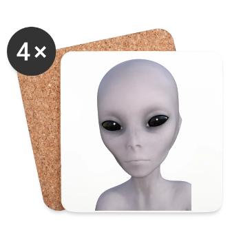 Alien - Coasters (set of 4) - white - Front