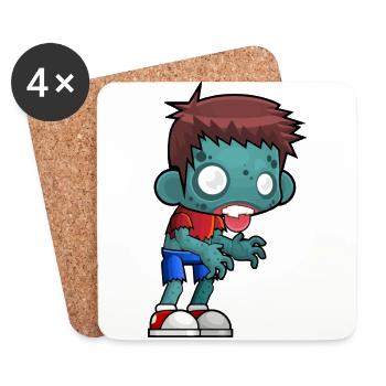 Zombie - Untersetzer (4er-Set) - Weiß - Vorne