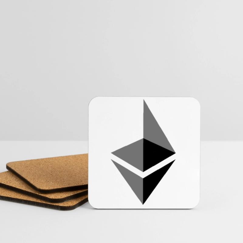 etherium ether ETH Coasters (set of 4)