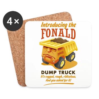 The Fonald Dump Truck - Coasters (set of 4) - white - Front