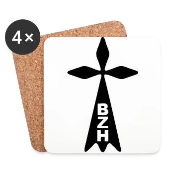 breizh ermine - Coasters (set of 4) - white - Front