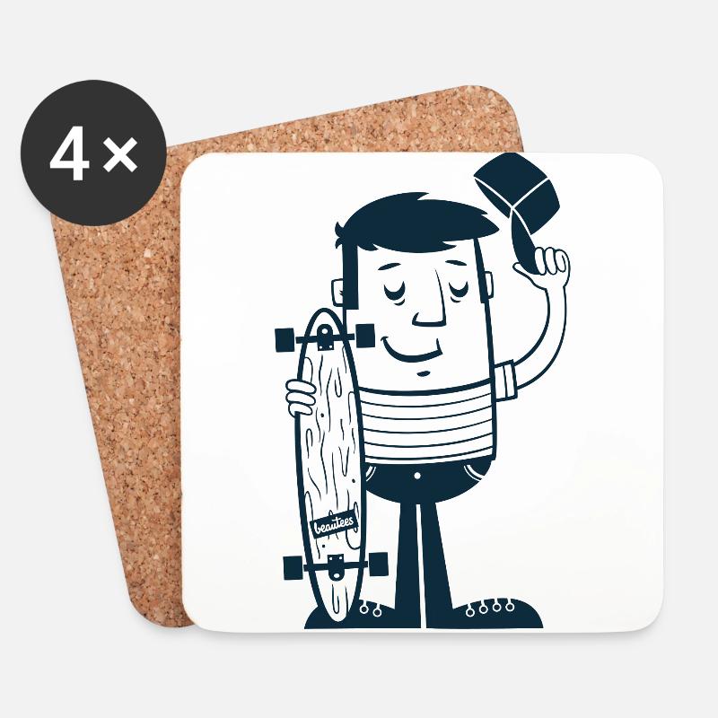 Do not Call It Skateboard - Coasters (set of 4) - white