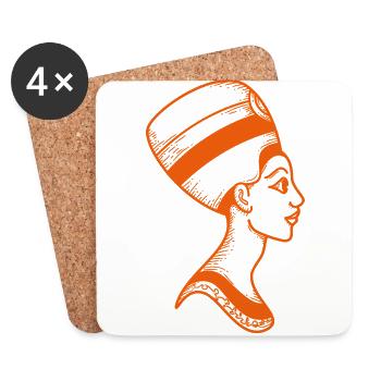 Mythology egypt religion symbol gift culture - Coasters (set of 4) - white - Front