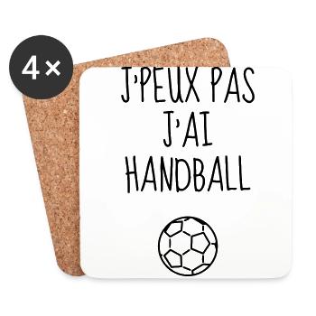 Handball Handballer Handballeur Sport Winner - Coasters (set of 4) - white - Front