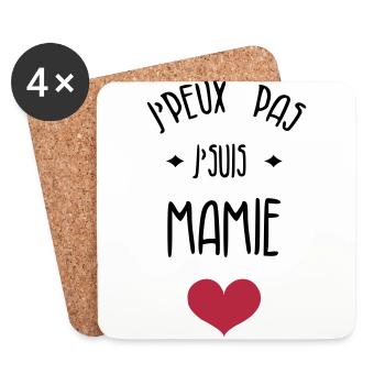 Großmütter / Oma / Mami / Großmutter / Mamy - Untersetzer (4er-Set) - Weiß - Vorne
