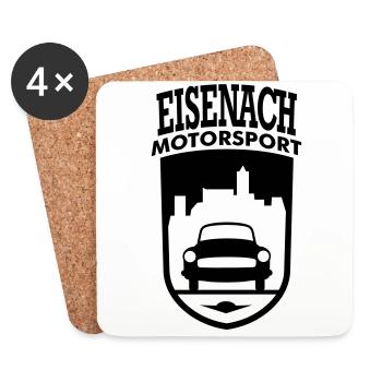 Wartburg Motorsport Eisenach Wappen - Untersetzer (4er-Set) - Weiß - Vorne