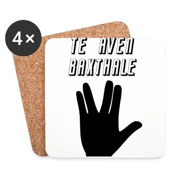 Te aven Baxthale - Dessous de verre (lot de 4) - blanc - Devant