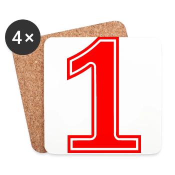 1 - Untersetzer (4er-Set) - Weiß - Vorne