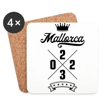 Mallorca 2023 - Coasters (set of 4) - white - Front