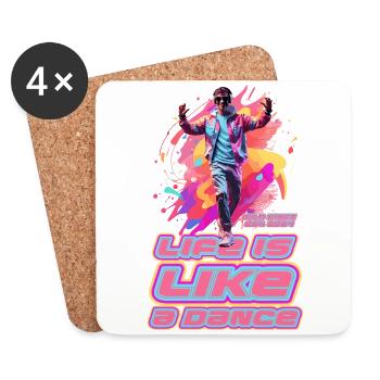 Dance - Coasters (set of 4) - white - Front