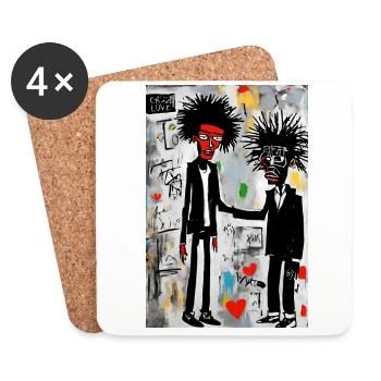 Urban Love: Art Pop - Coasters (set of 4) - white - Front
