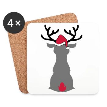 weihnachten - Untersetzer (4er-Set) - Weiß - Vorne