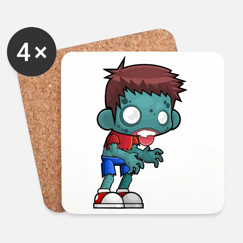 zombie - Coasters (set of 4) - white