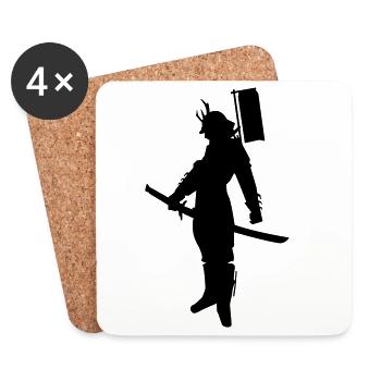 samurai - Untersetzer (4er-Set) - Weiß - Vorne