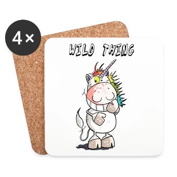 Wild Thing - Untersetzer (4er-Set) - Weiß - Vorne