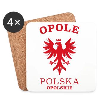 OPOLE Polen Polska Poland - Coasters (set of 4) - white - Front