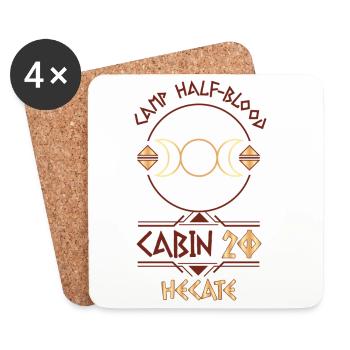 Cabin #20 in Camp Half Blood, Child of Hecate - Coasters (set of 4) - white - Front