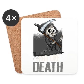 Grim Reaper Halloween - Coasters (set of 4) - white - Front