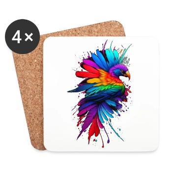 Bird of paradise - Coasters (set of 4) - white - Front