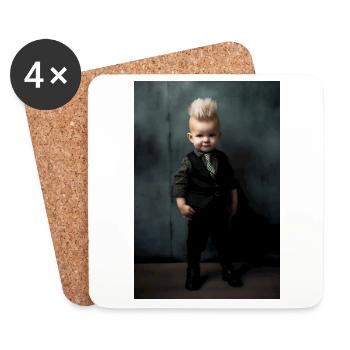 Business Baby - Coasters (set of 4) - white - Front