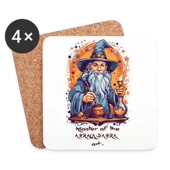 Abracadabra Art - Coasters (set of 4) - white - Front