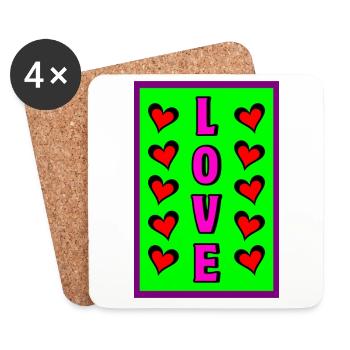 All Those Lies - Coasters (set of 4) - white - Front