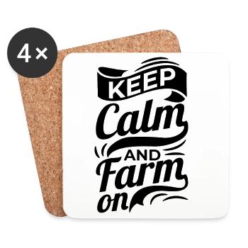 Bauer Spruch - Dessous de verre (lot de 4) - blanc - Devant