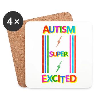 Autism - Coasters (set of 4) - white - Front