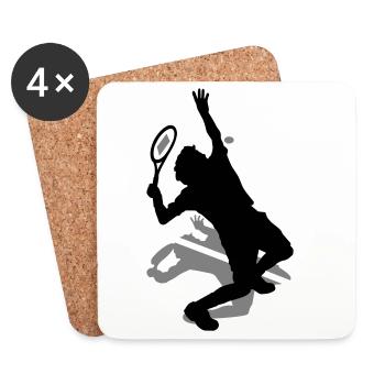 Tennis - Coasters (set of 4) - white - Front