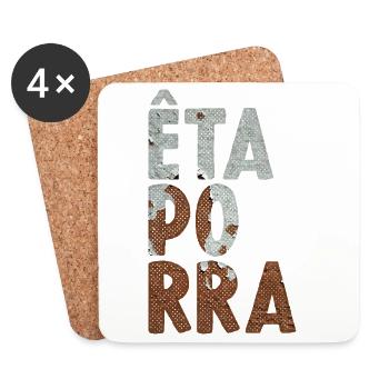 Êta Porra - Dessous de verre (lot de 4) - blanc - Devant