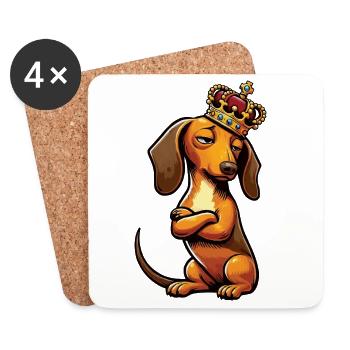 Dachshund Owner Dachshund Owner Dachshund Owner Dachshund Lover - Coasters (set of 4) - white - Front