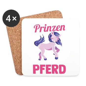 Reiten Pferdeliebhaber Reiterhof Pferde - Untersetzer (4er-Set) - Weiß - Vorne