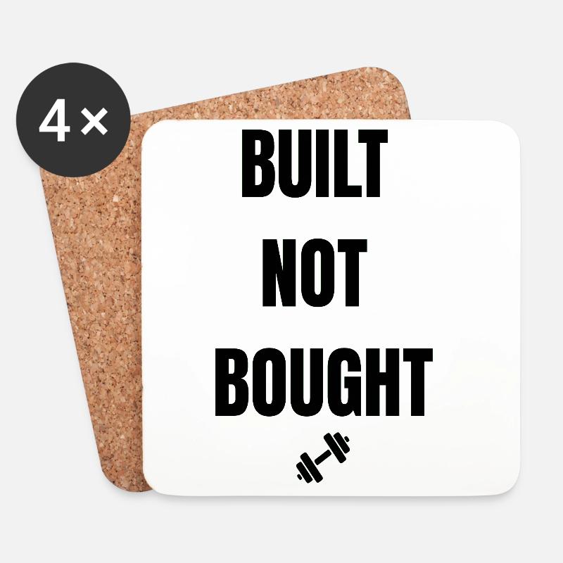 Built Not Bought - Coasters (set of 4) - white