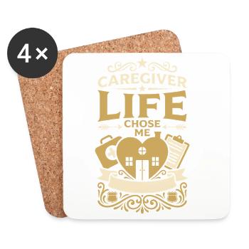 Home Care Assistant Hha Caregiver - Coasters (set of 4) - white - Front